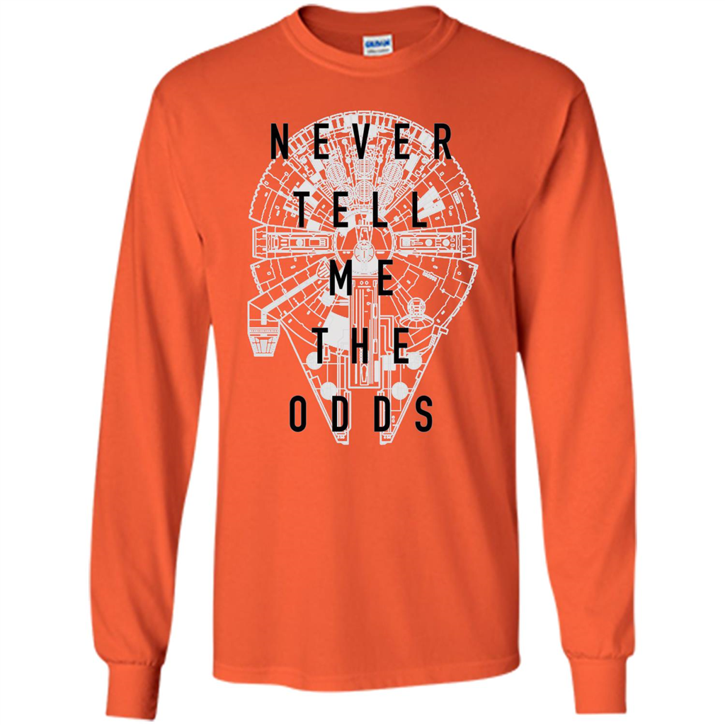 Movie T-shirt Never Tell Me The Odds T-shirt Orange