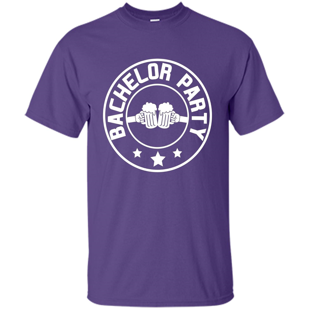 Men's Bachelor Party Cheers T-shirt Purple
