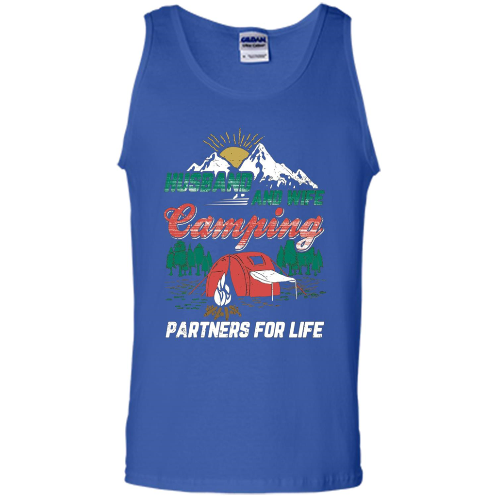 Husband And Wife T-shirt Camping Partners For Life T-Shirt Royal