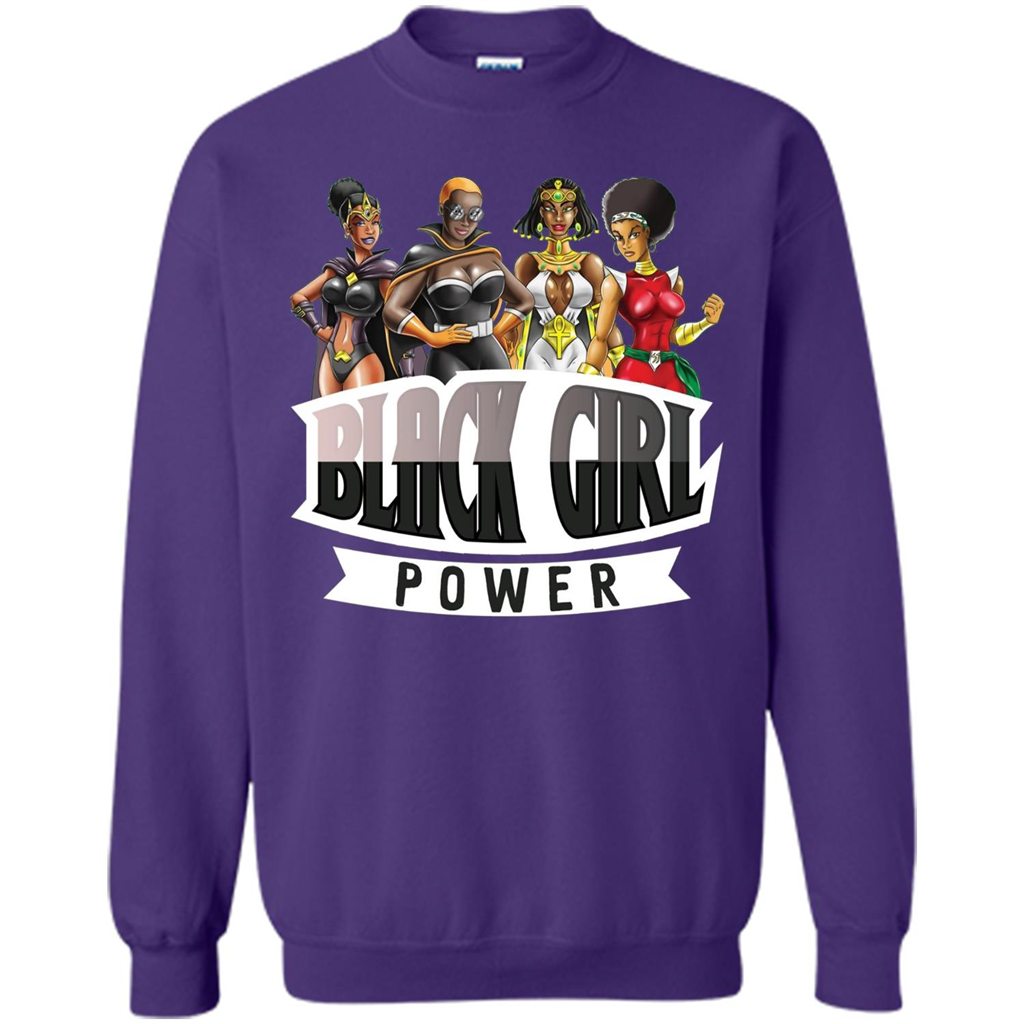 Super Hero Black Girl Power T-Shirt Orange