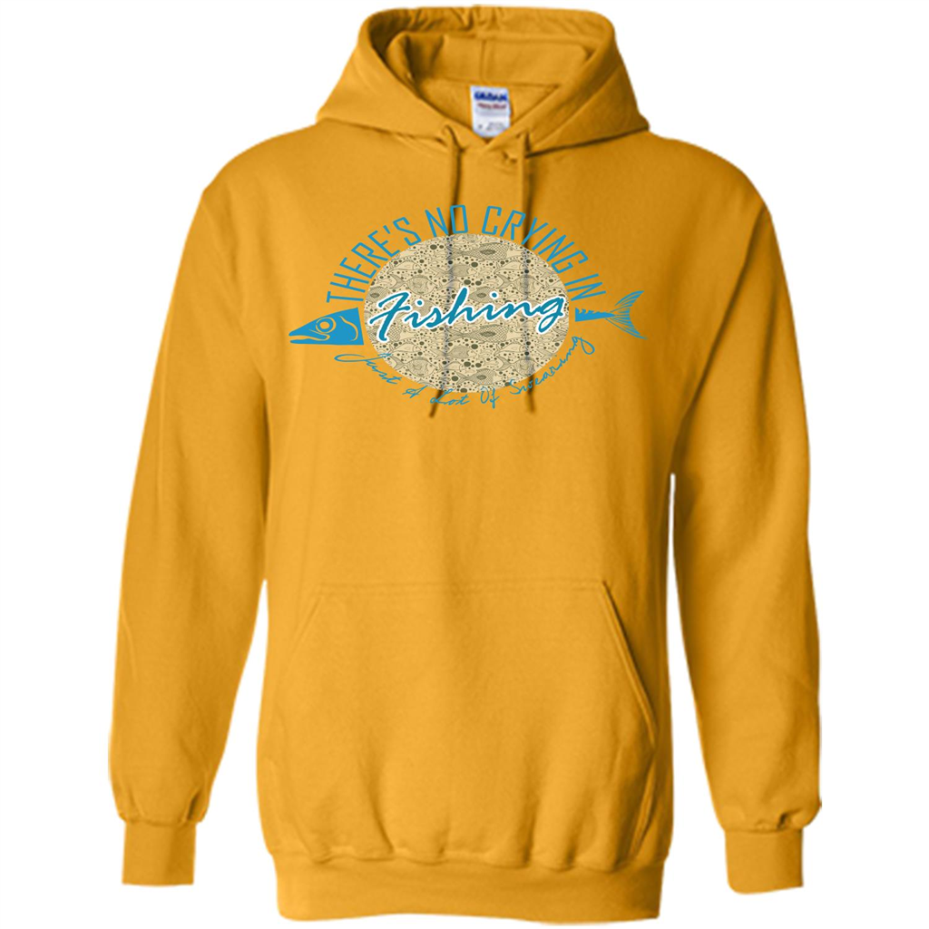 Fishing T-shirt No Crying Fishing Gold