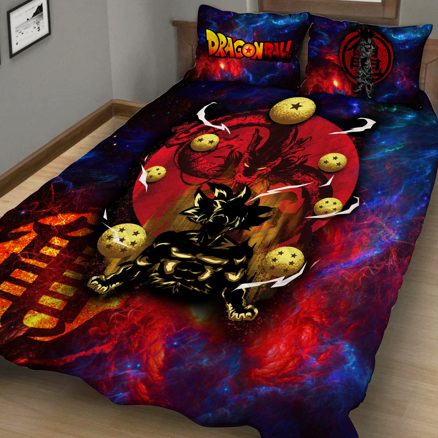 Dragon Ball - Son Goku 3D Quilt Set King (230x260CM)