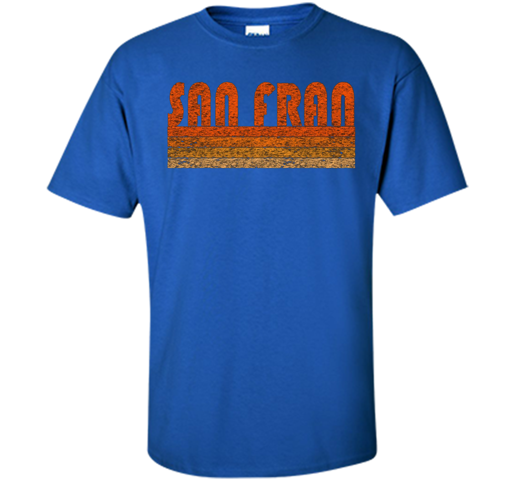 Vintage Retro San Francisco T-Shirt cool shirt Royal