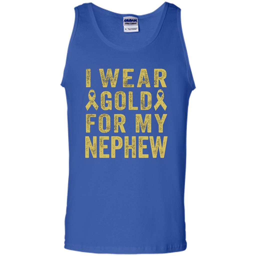 I Wear Gold For My Nephew T-shirt Royal