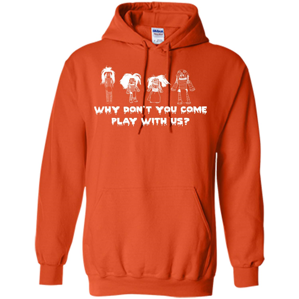 Halloween Creepy Dolls T-Shirt Dolls Orange