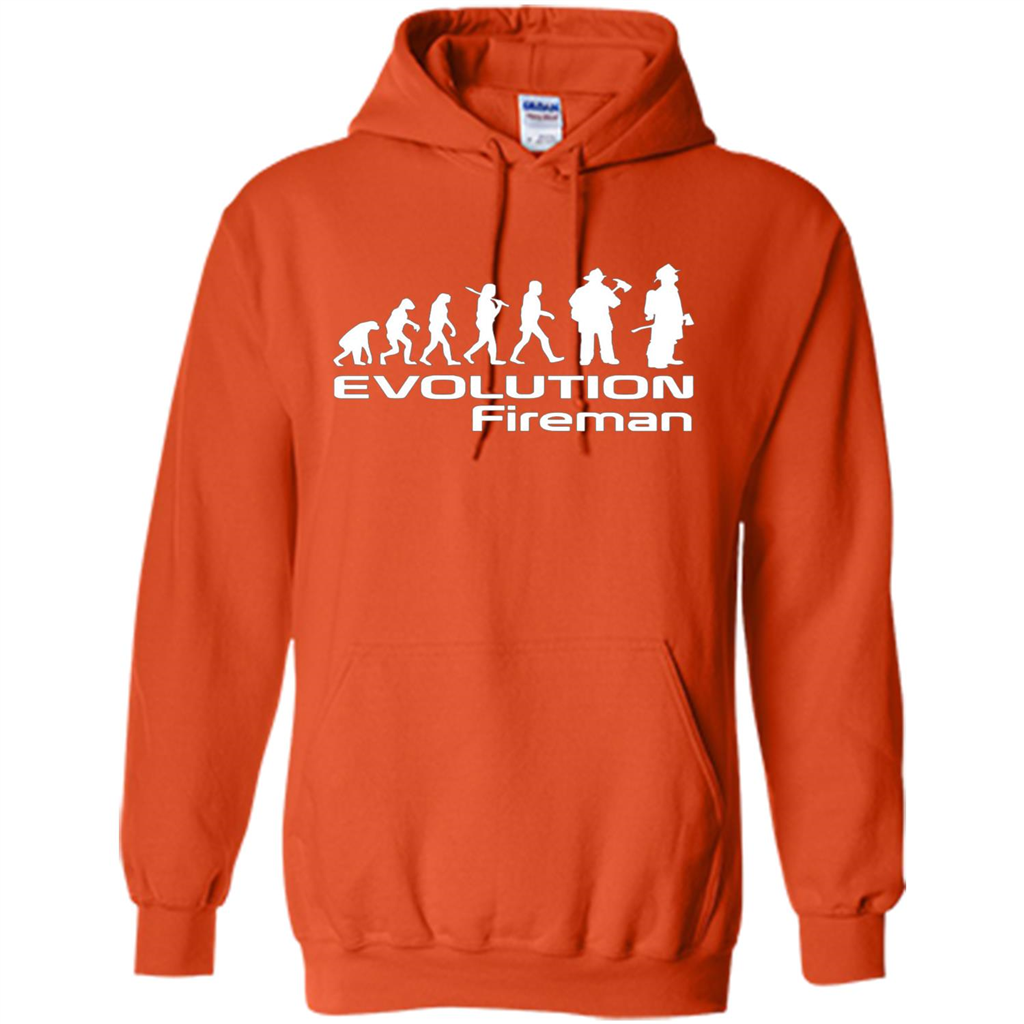 Firefighter T-shirt - Evolution Fireman T-shirt Orange