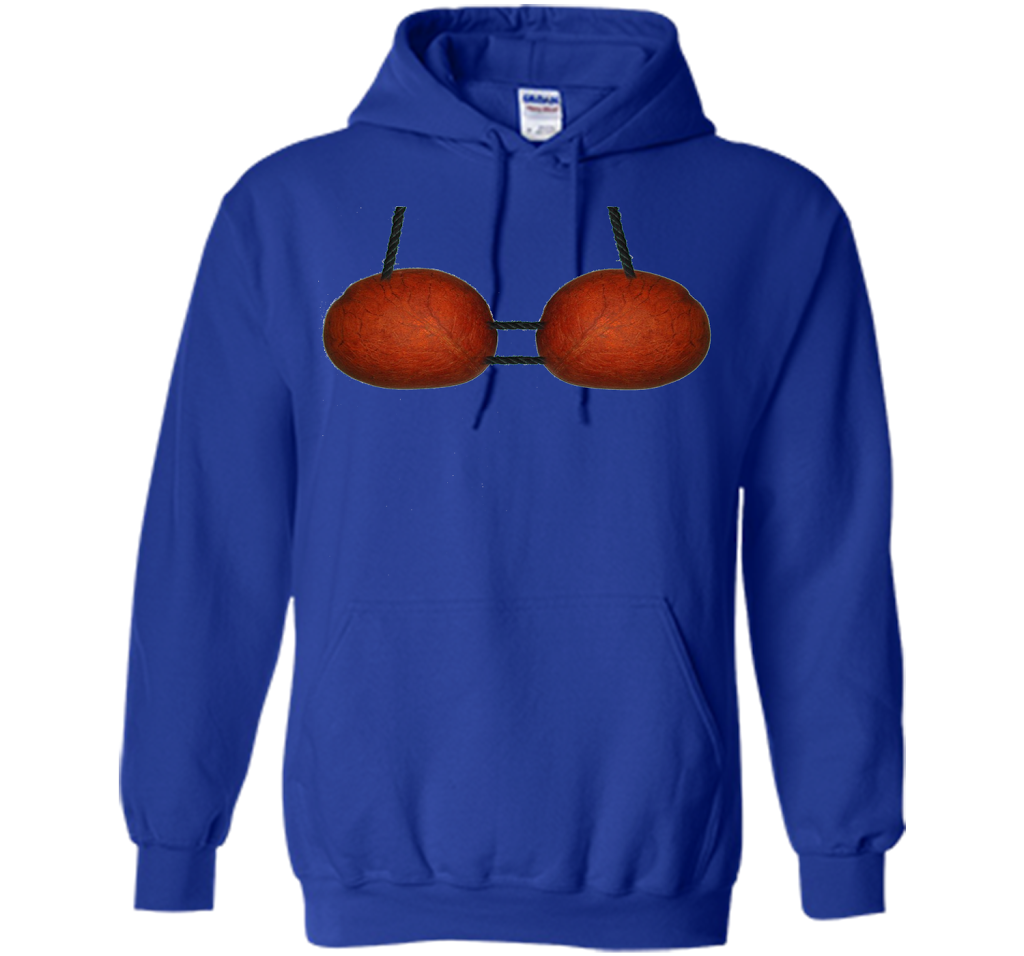 Coconut Bra - Funny Hawaiian Bikini t shirt shirt Royal