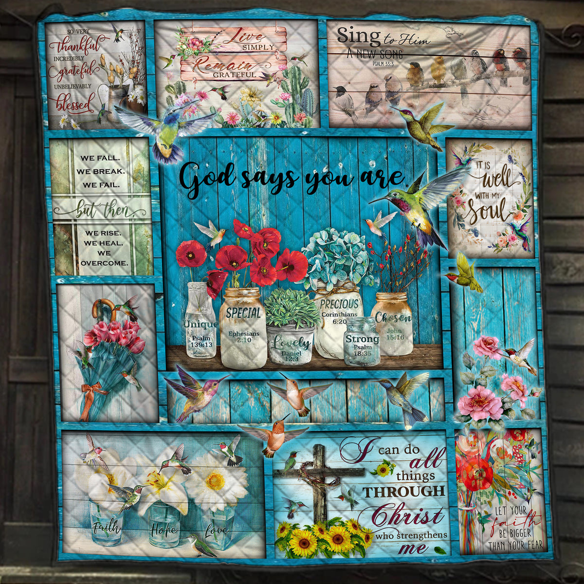 God Says You Are Quilt Blanket Quilt Set Single Quilt