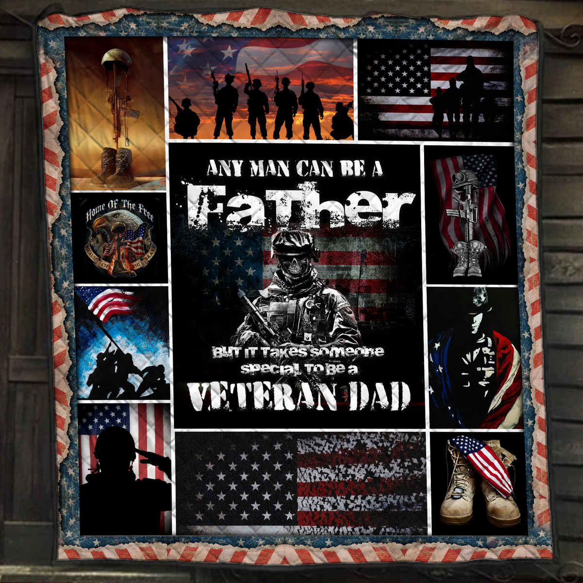 Veteran Dad Quilt Blanket Quilt Set Single Quilt