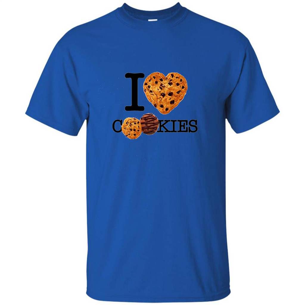 I Love (Heart) Cookies T-shirt Royal