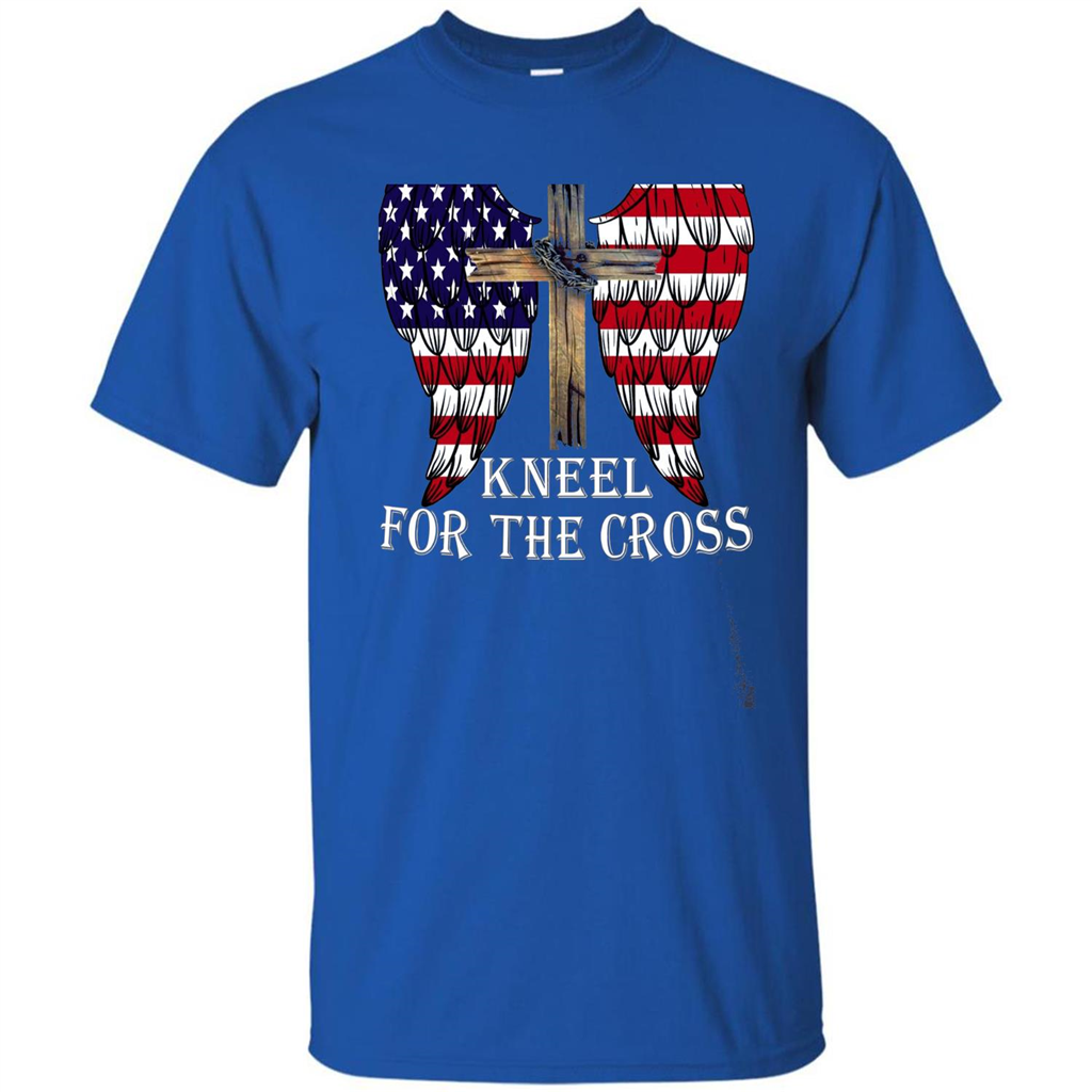 Stand For The Flag Kneel For The Cross T-Shirt Royal