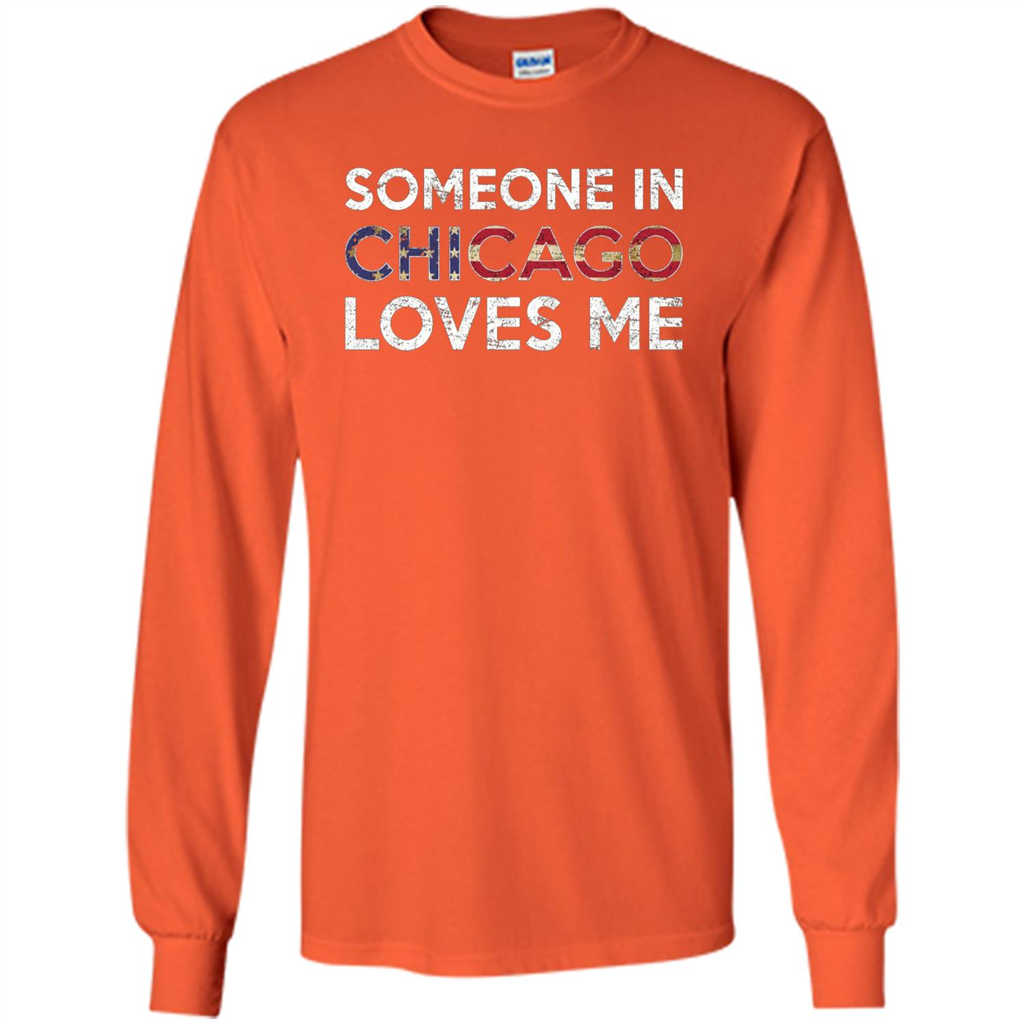 Someone in Chicago Loves Me T-shirt Orange