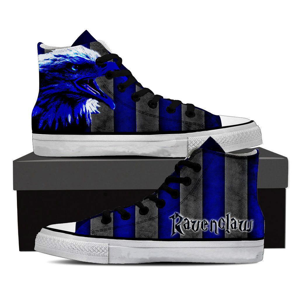 Striped Ravenclaw Harry Potter High Top Shoes SIZE 47