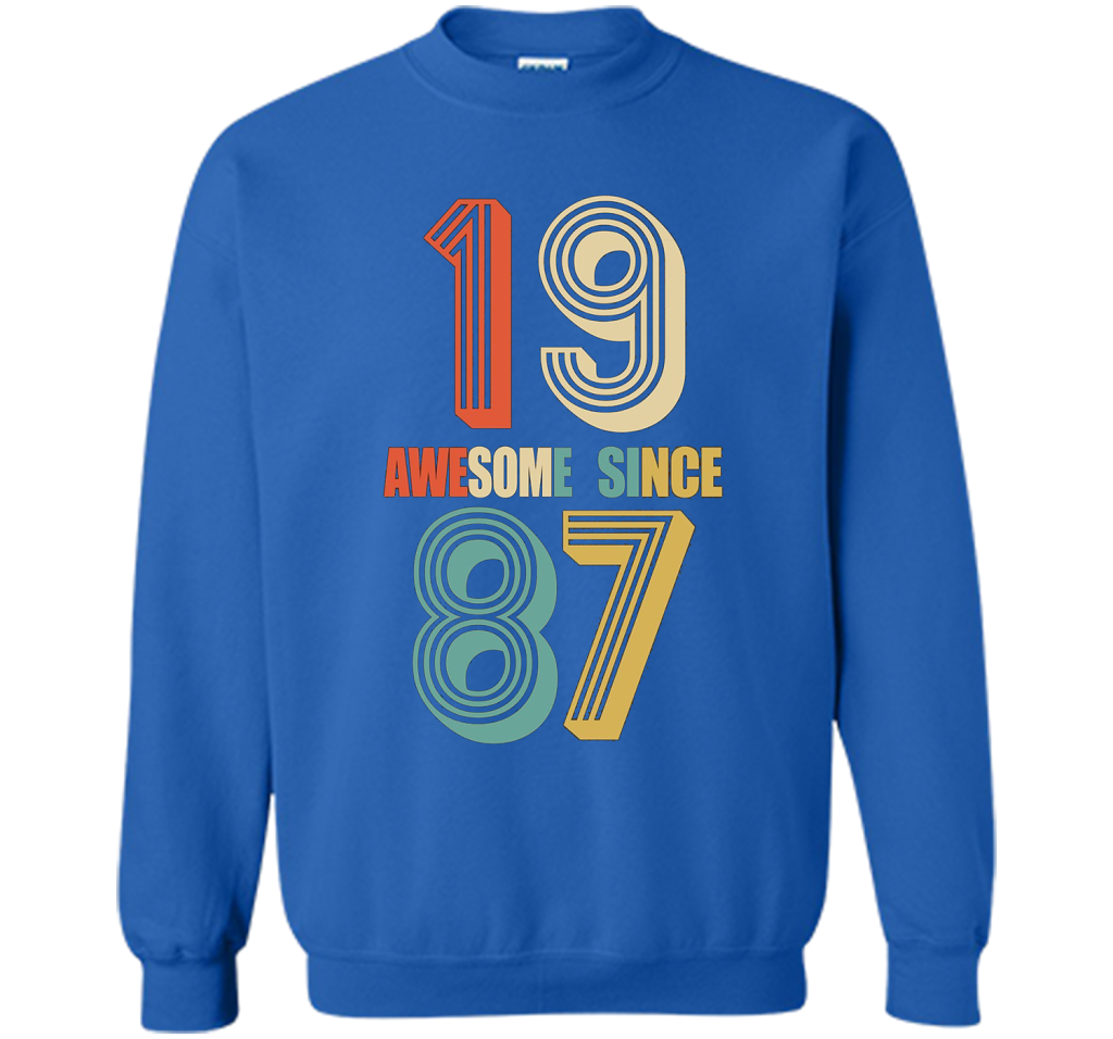 Awesome Since 1987 T-shirt 30 yrs old Bday 30th Birthday Tee T-shirt