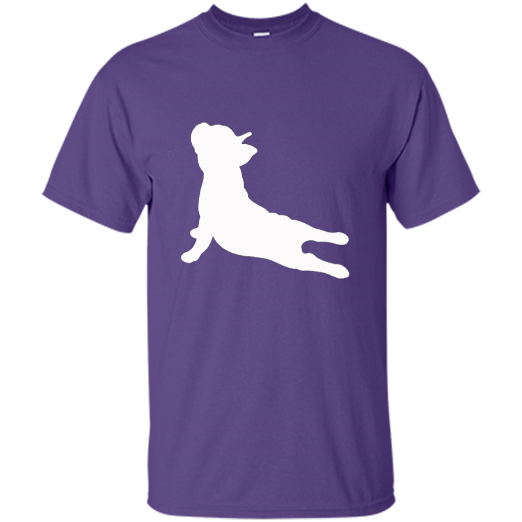 French Bulldog Yoga T-shirt Purple