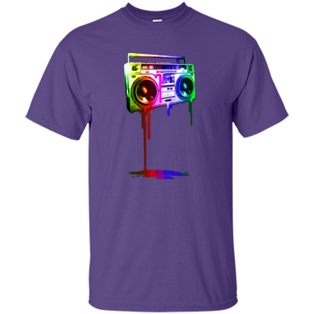 Melting Boombox Digital Rainbow Look Purple