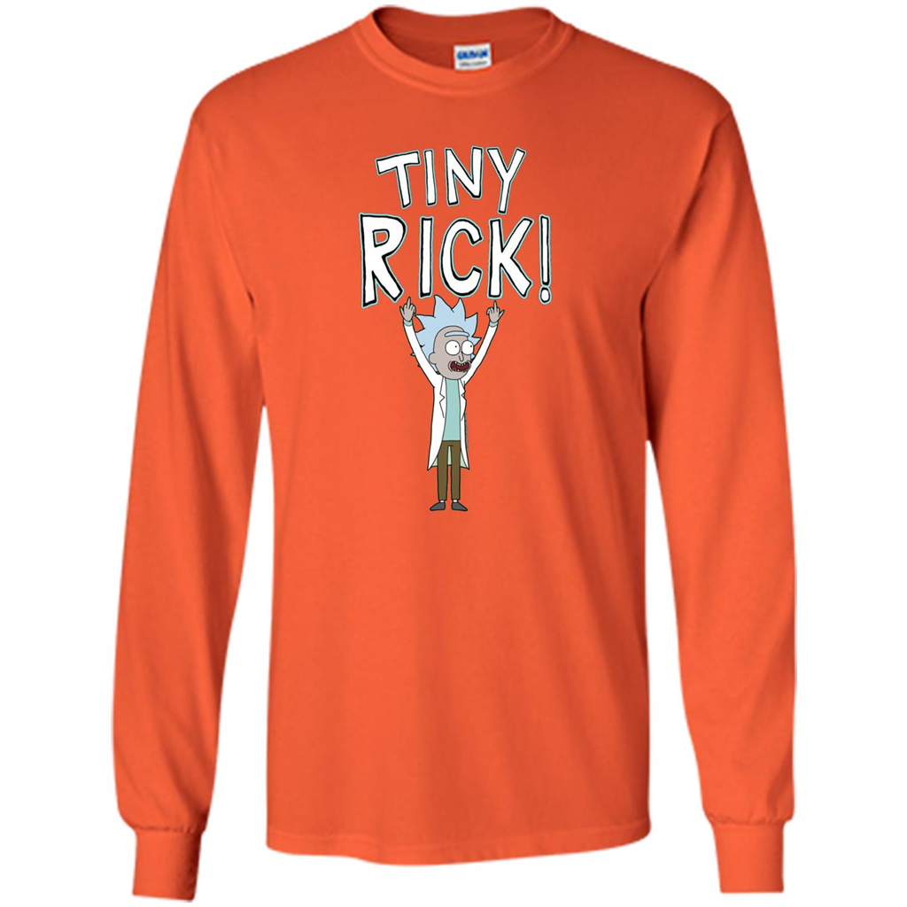 TV Series T-shirt Tiny Rick T-shirt Orange