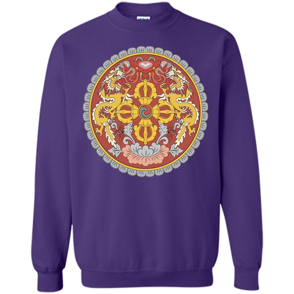 Emblem Of Bhutan T-shirt Orange