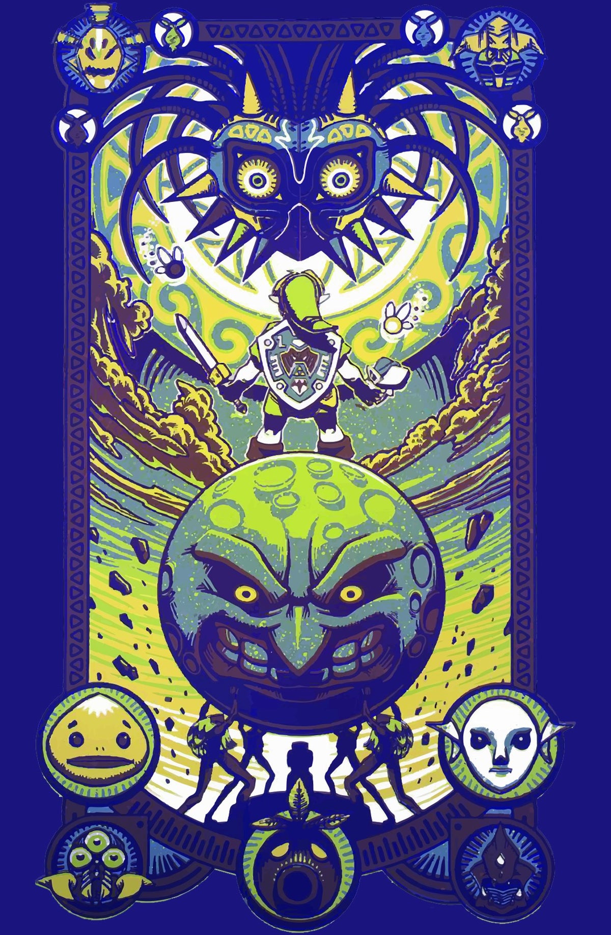 The Legend of Zelda Square Rug