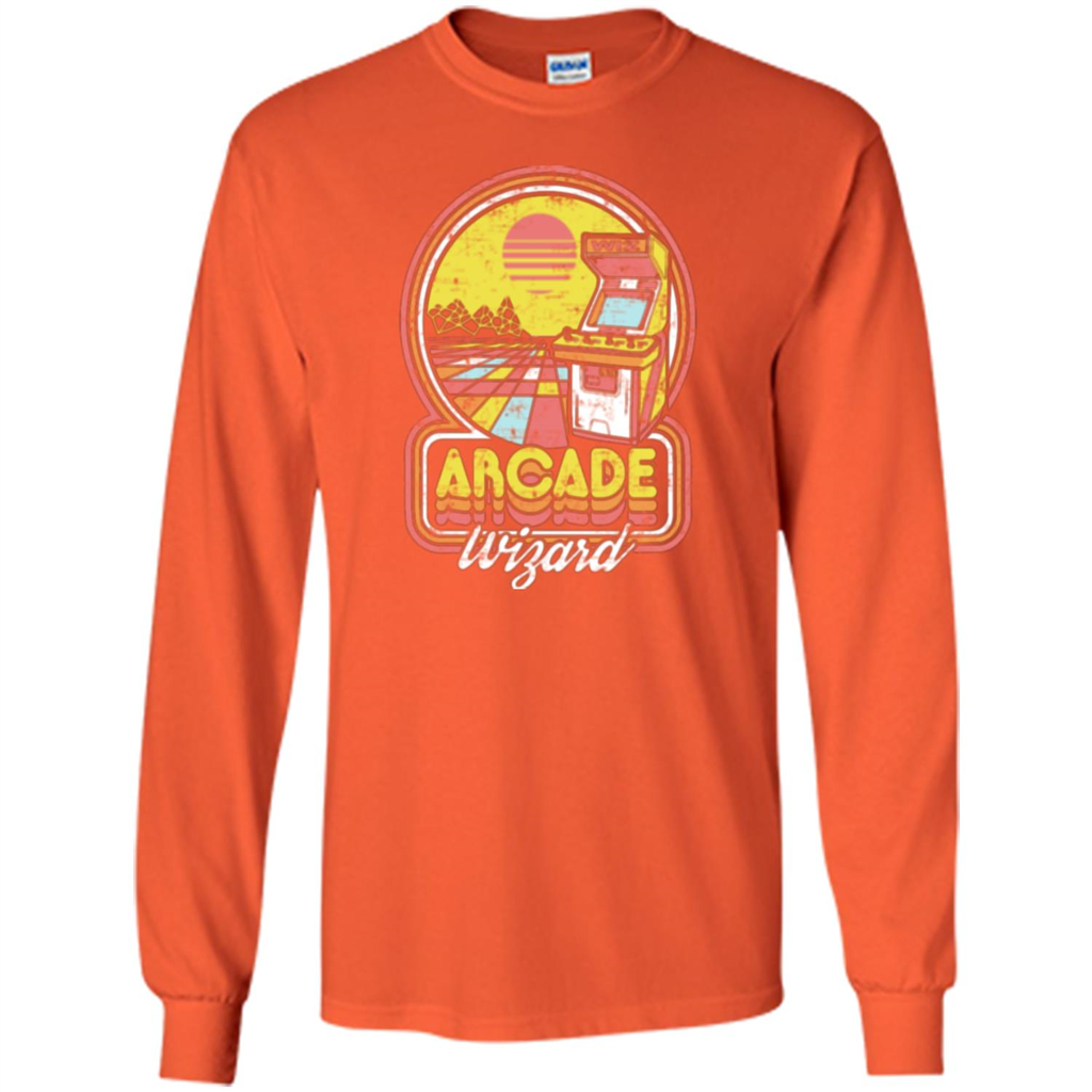 Arcade Wizard T-shirt Game Online Orange