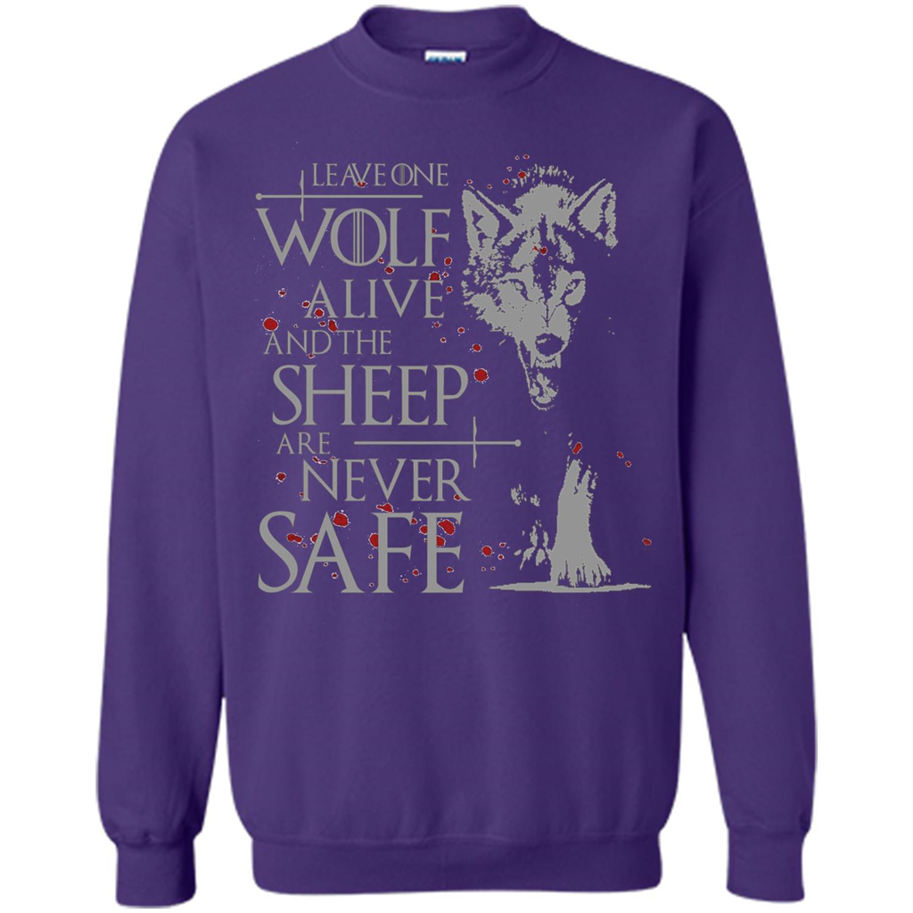 Movie. Leave One Wolf Alive And The Sheep Are Never Safe T-shirt Orange