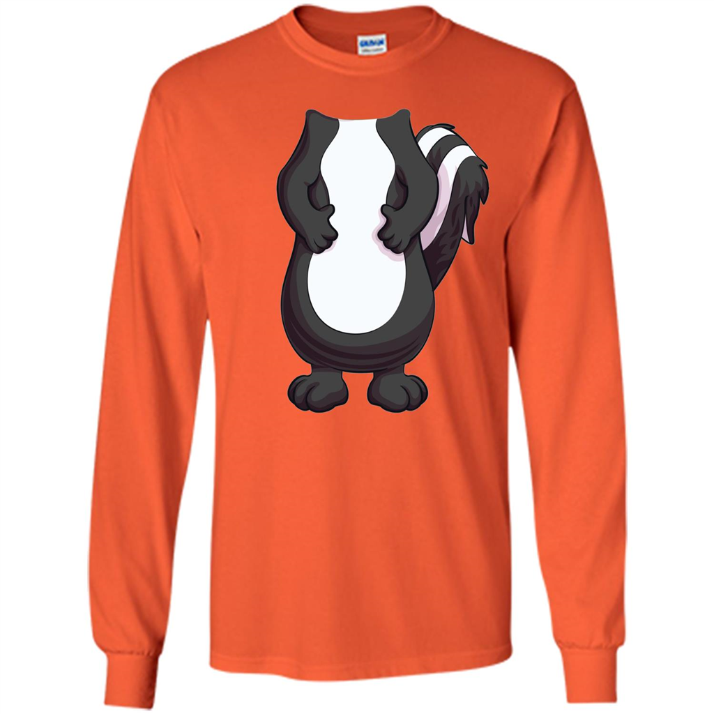Skunk Costume T-Shirt Forr Halloween Orange
