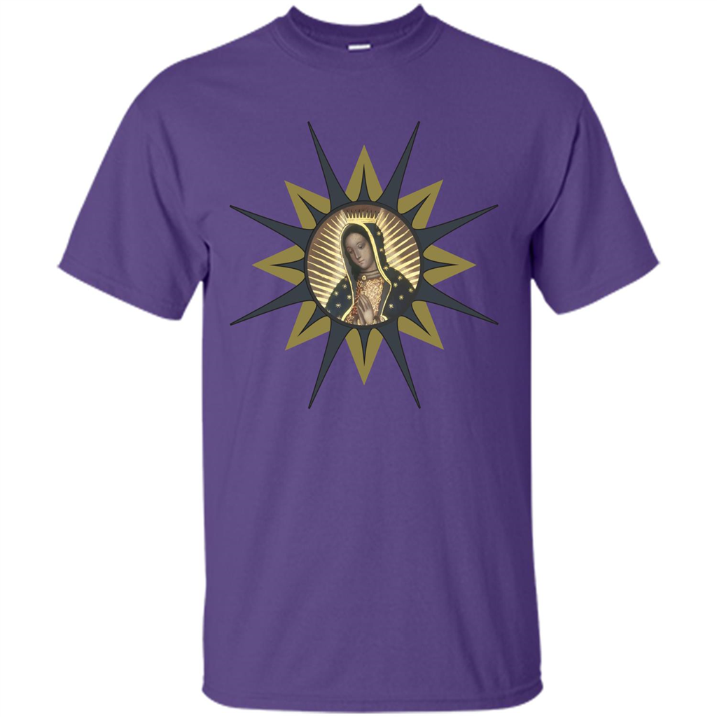 Virgen de Guadalupe T-shirt Purple