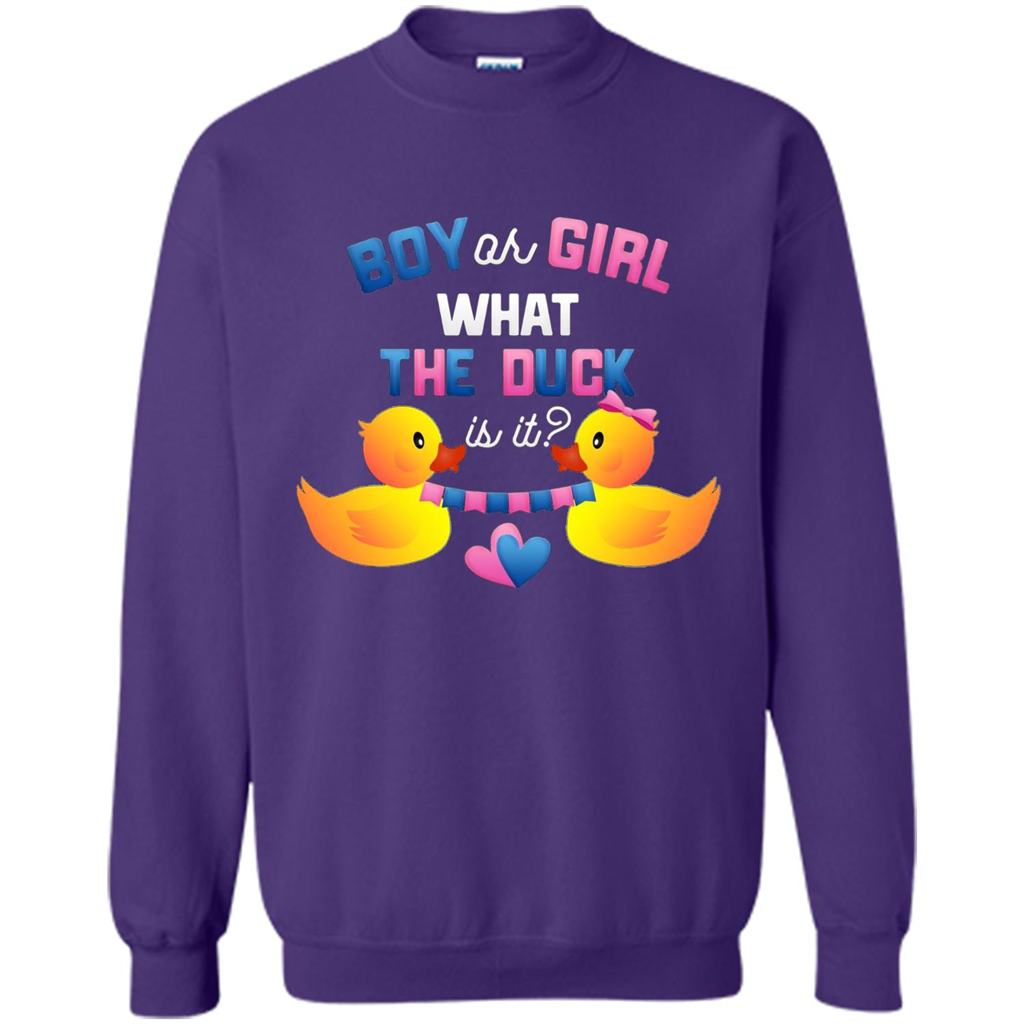 Boy Or Girl What The Duck Is It T-Shirt Gender Reveal Party T-Shirts Orange