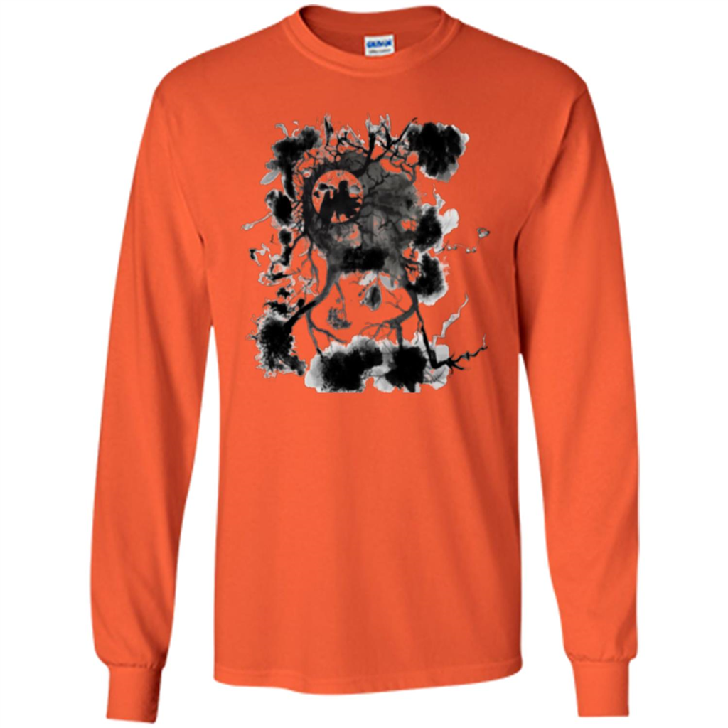 Black Angel T-shirt Orange