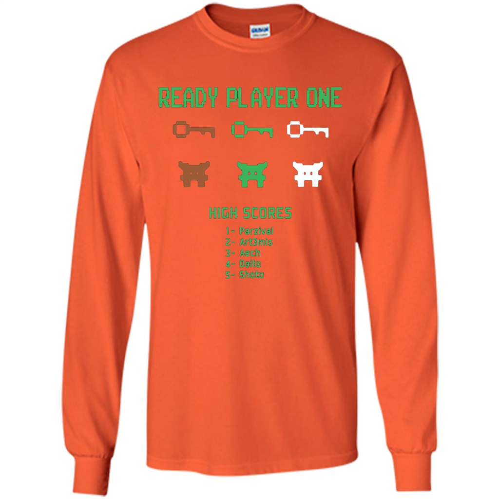 Video Games Ready Play One T-shirt Orange