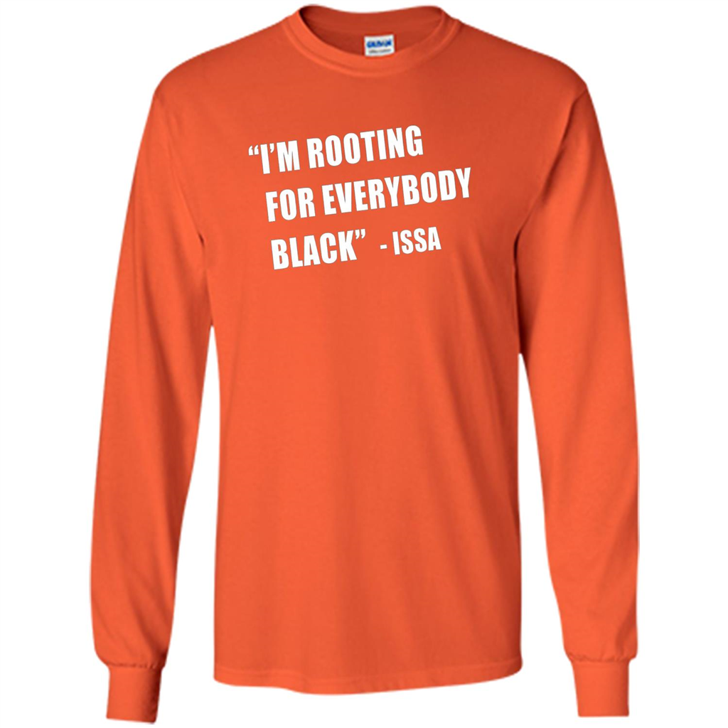 I'm Rooting For Everybody Black T-shirt Orange