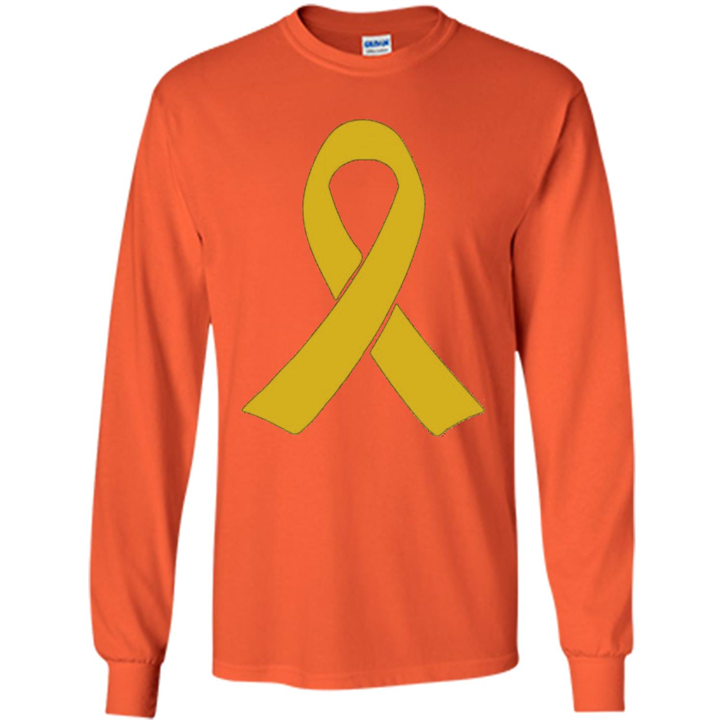 Go Gold Childhood Cancer Awareness T-shirt Orange