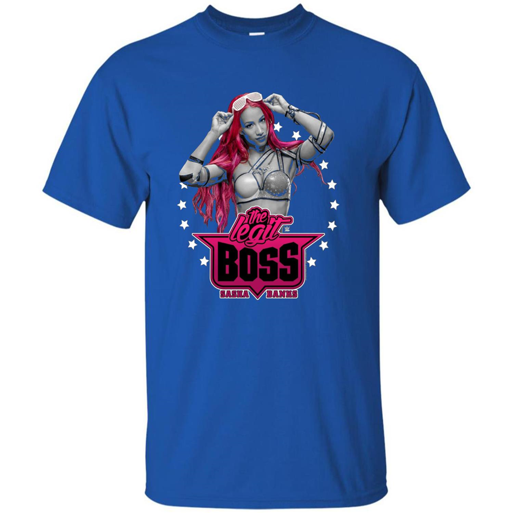 Sasha Banks Pink Hair T-shirt Royal