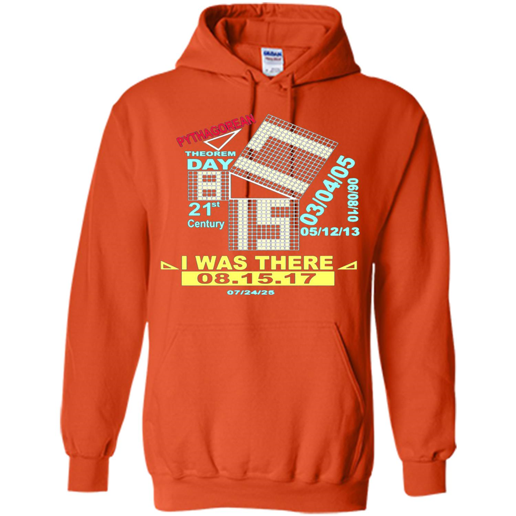 Pythagorean Theorem Day T-shirt I Was There Orange