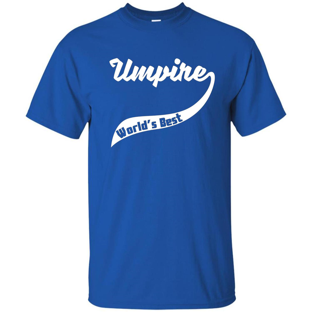 Retro World's Best Umpire T-Shirt Royal