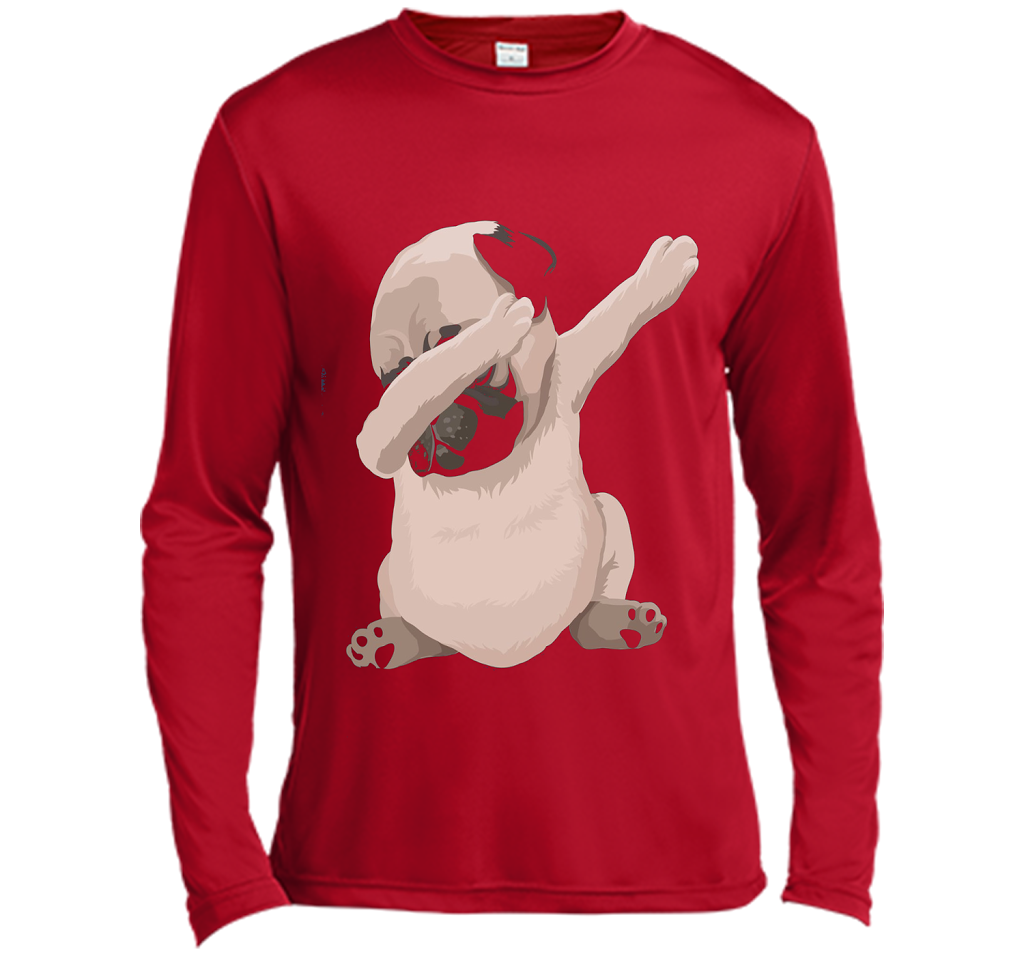Funny Pug Dab Shirt - Dabbing Pug T T-shirt Red