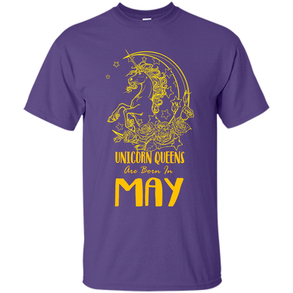 May Unicorn T-shirt Unicorn Queens Are Born In May Purple