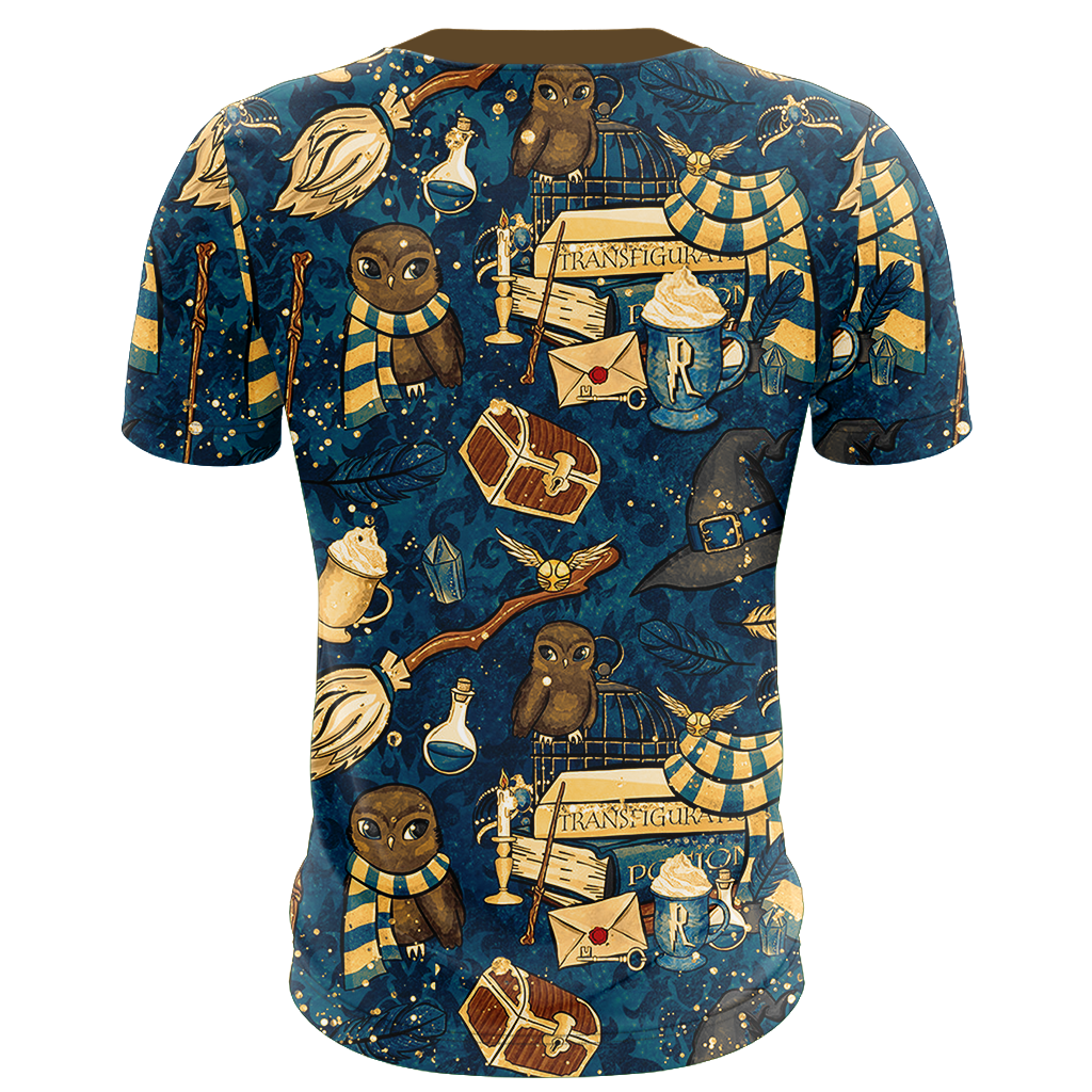 Hogwarts Ravenclaw House Pattern Harry Potter Unisex 3D T-shirt