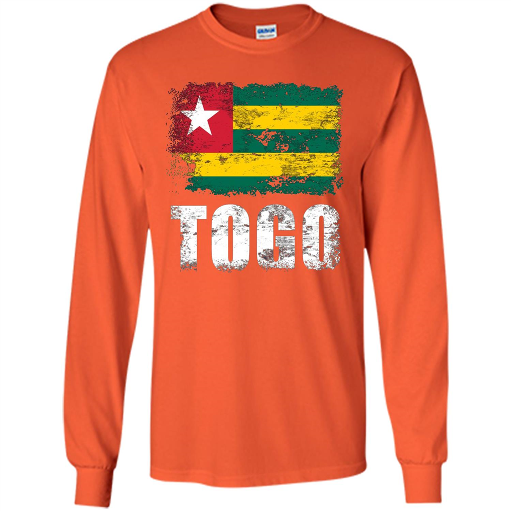Togo Flag T-Shirt Togolese Republic T-shirt Orange