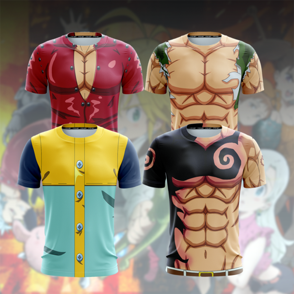 The Seven Deadly Sins Escanor Cosplay Unisex 3D T-shirt