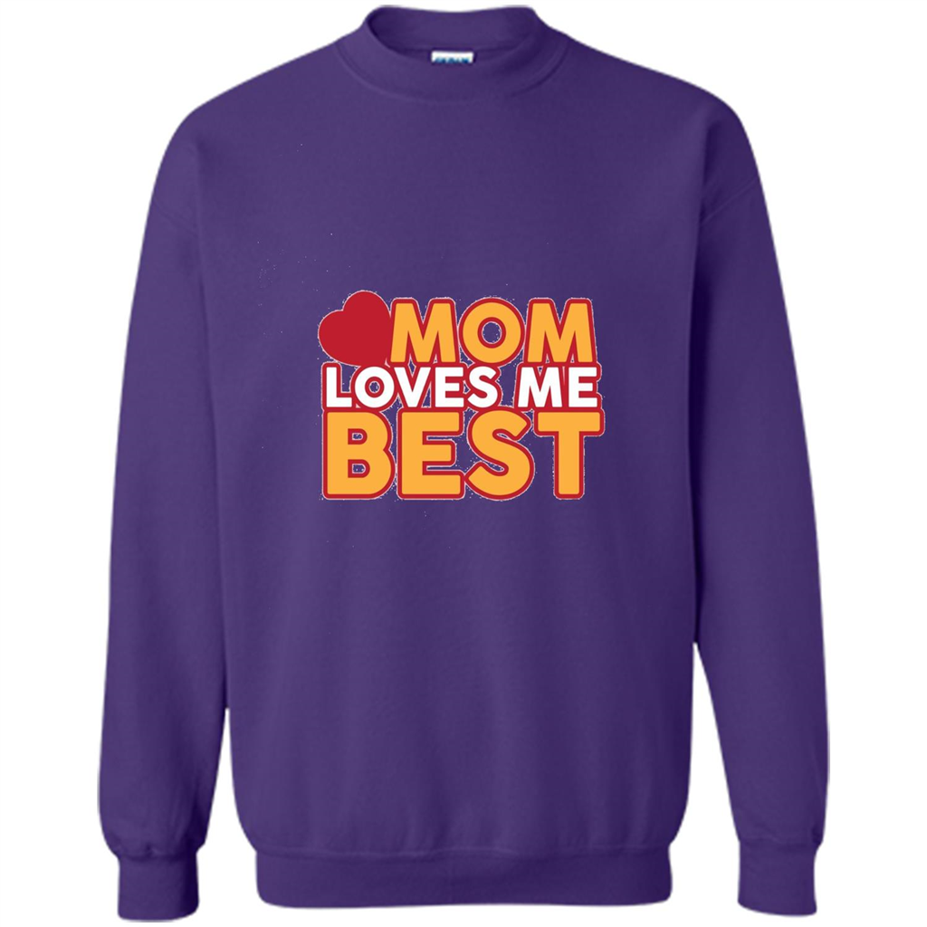 Mommy T-shirt Mom Loves Me Best Orange