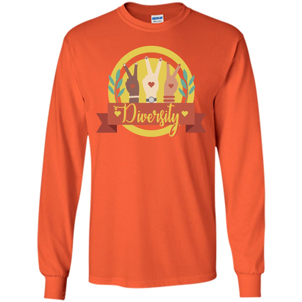 Diversity T-shirt Human Rights T-shirt Orange