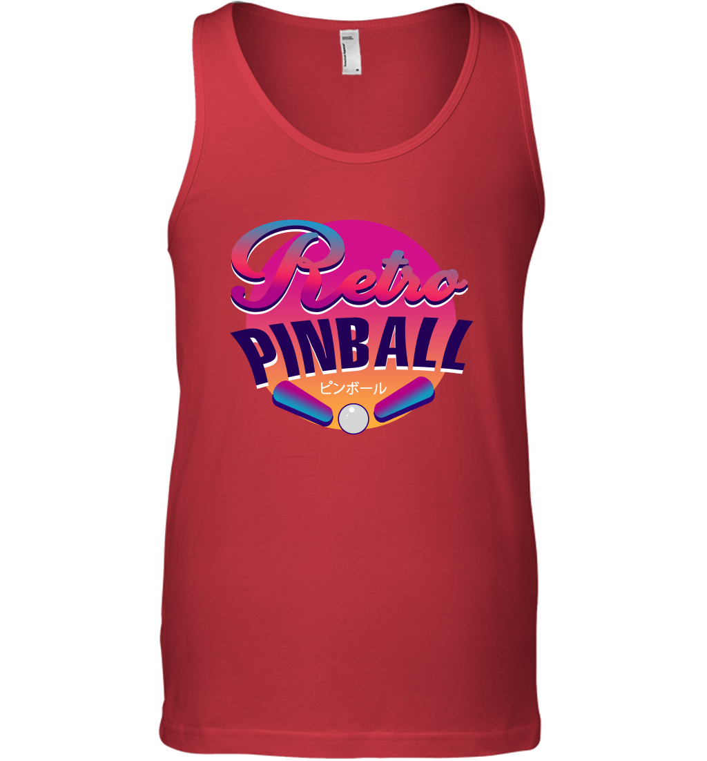Retro Pinball Shirt Tank Top Tank Top Red