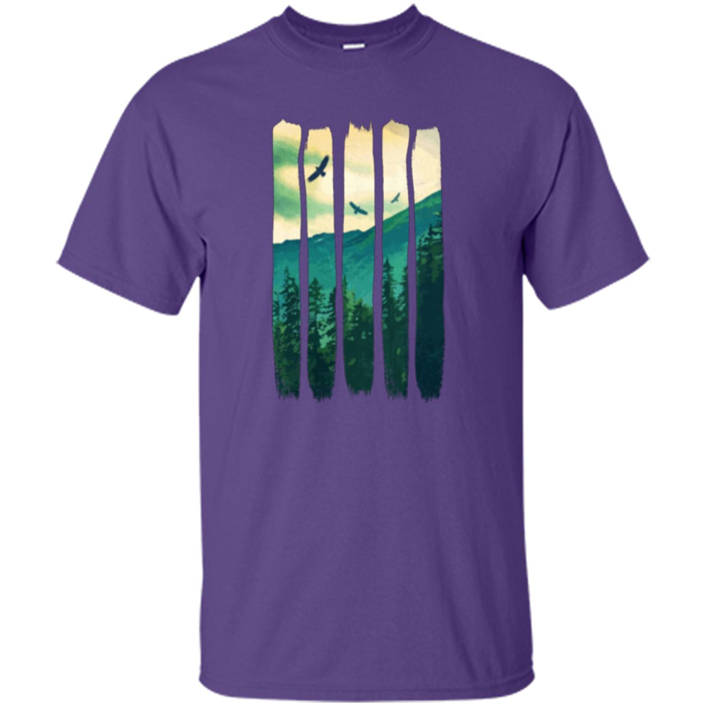 Vintage Mountain T-shirt Purple