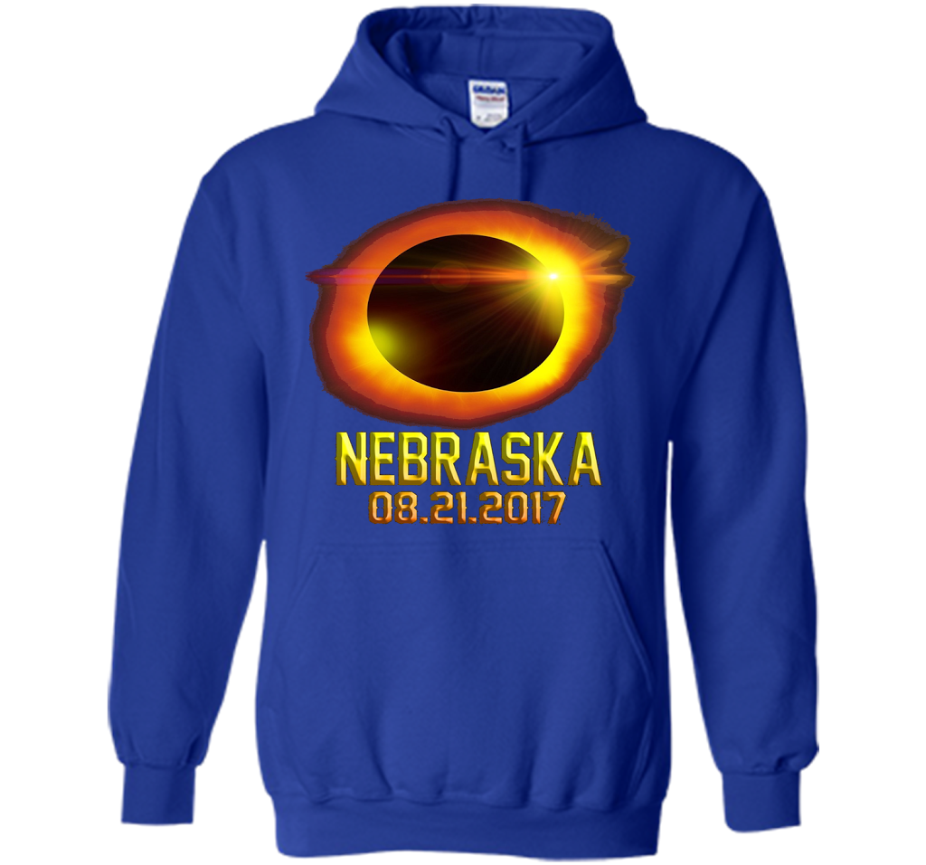 Nebraska Total Solar Eclipse 2017 T-shirt Royal
