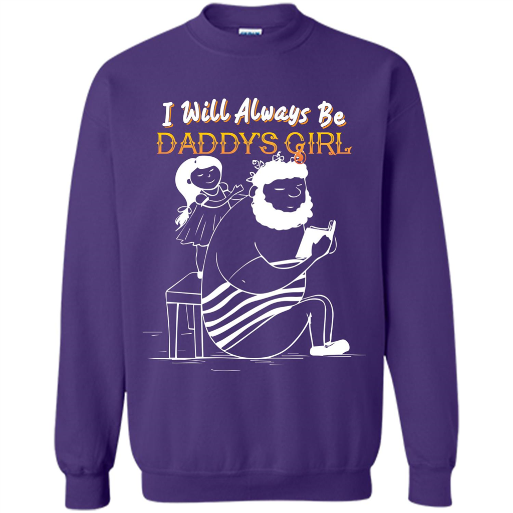 Daughter and Father T-shirt I Will Always Be Daddy‰۪s Girl T-shirt Orange