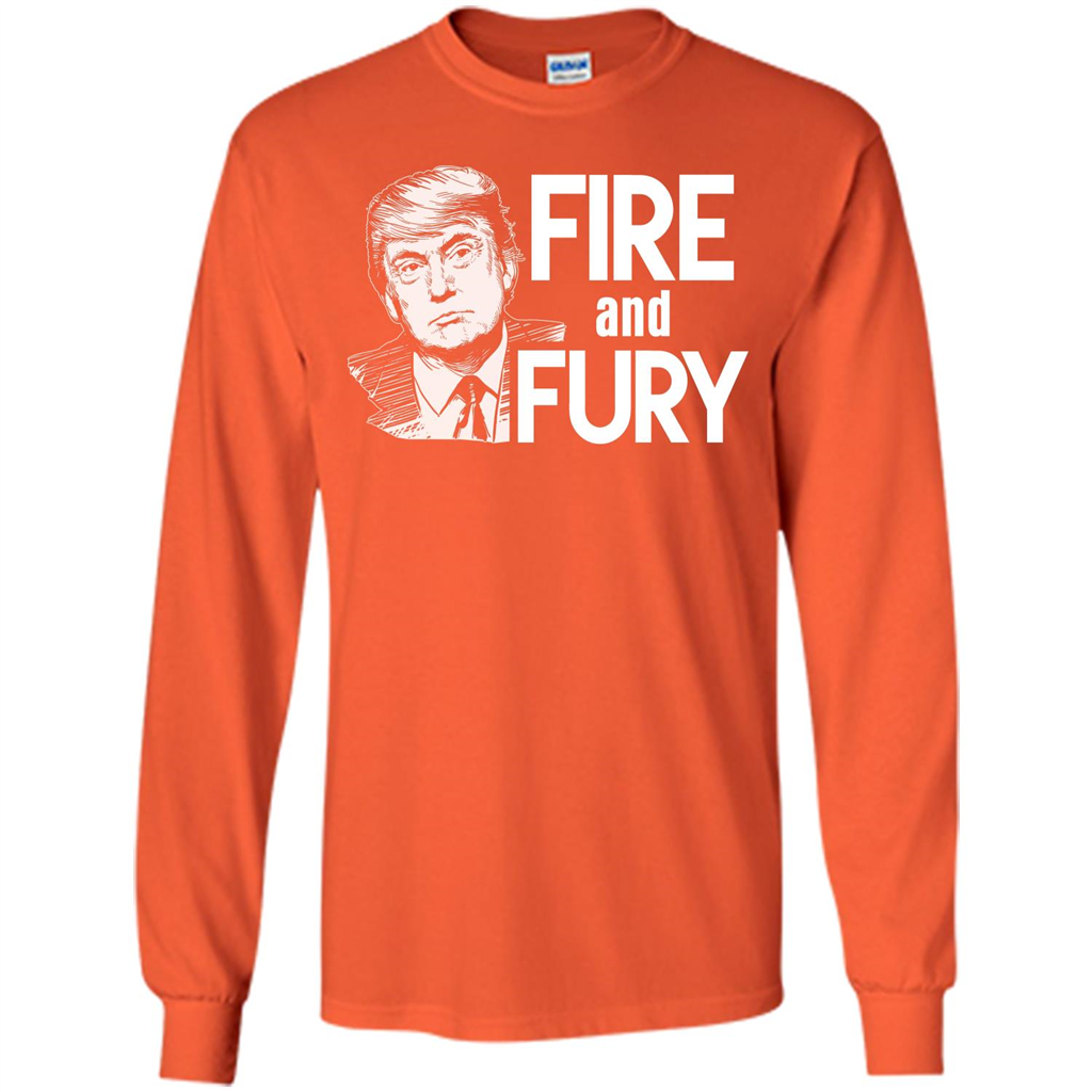 American T-shirt Fire And Fury Orange