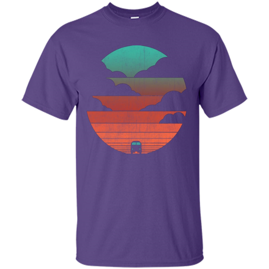 Driving Into The Sunset T-shirt Purple