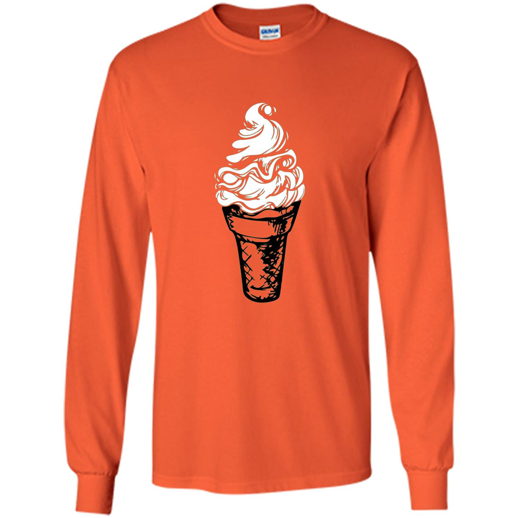 Ice Cream Day T-Shirts Ice Cream Lovers Orange
