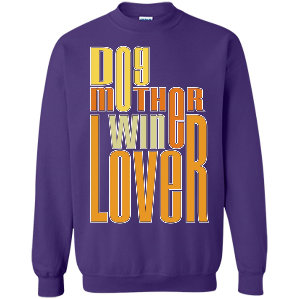 Dod Lady T-shirt Dog Mother Wine Lover T-shirt Orange